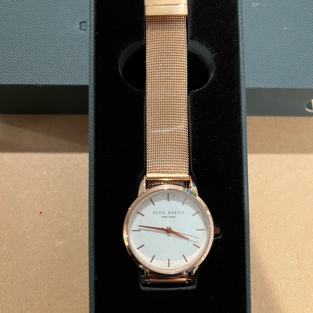 Eddie Borge Rose Gold Watch
